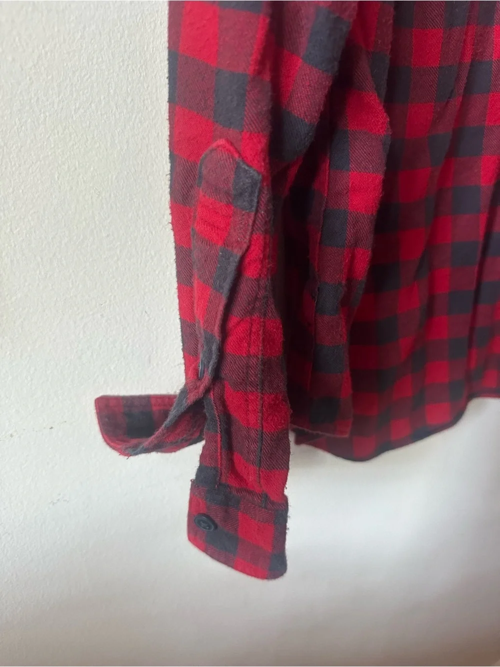 J.Crew Red & Black Buffalo Plaid Flannel Shirt – Size Large